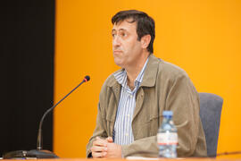 Ernesto Pimentel Sánchez. Debate electoral entre los candidatos a Rector de la Universidad de Málaga. Escuela Técnica Superior de Ingeniería Industrial. Noviembre de 2015