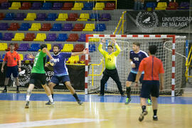 Partido Universidad de Málaga - Universidad de Rzeszow. Categoría masculina. Campeonato Europeo Universitario de Balonmano. Antequera. Julio de 2017