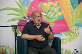 Encuentro con Manolo Sanlúcar. Cursos de Verano de la Universidad de Málaga. Vélez Málaga. Julio de 2018