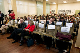 Asistentes a la entrega de premios de la XI Olimpiada de Economía. Facultad de Ciencias Económicas y Empresariales. Febrero de 2019