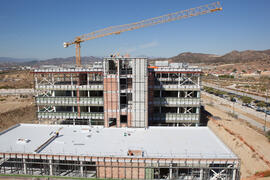 Construcción del Instituto de Hortofruticultura Subtropical y Mediterránea. Campus de Teatinos. Septiembre de 2016