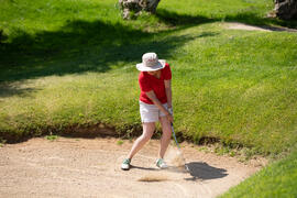 Jugadora de la Universidad Toulouse 1 Capitole. Campeonato Europeo de Golf Universitario. Antequera. Junio de 2019
