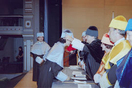 Apertura del Curso Académico 1997/1998 de la Universidad de Málaga. Teatro Cervantes. Octubre de 1997