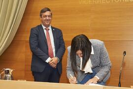 Toma de posesión de María del Carmen Pardo Ferreira como nueva Vicerrectora Adjunta de Emprendimiento y Becas de la Universidad de Málaga. Edificio del Rectorado. Abril de 2024