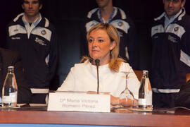 María Victoria Romero. Acto de Clausura del 3º Congreso Internacional de Actividad Físico-Deportiva para Mayores de la Universidad de Málaga. Palacio de Ferias y Congresos de Málaga. Marzo de 2009