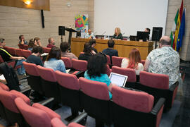 Conferencia de Christina Rosenvinge: "La flor entre la vía". Curso "Tres generaciones de la música Pop española". Cursos de Verano de la Universidad de Málaga. Málaga. Julio de 2018