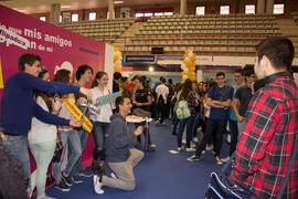 Photocall. Jornadas de Puertas Abiertas de la Universidad de Málaga. Complejo Polideportivo Universitario. Abril de 2015