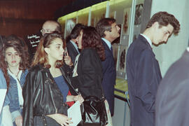 Inauguración de la exposición "Mujeres en la Guerra Civil". Abril de 1990