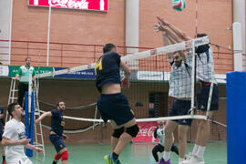 Partido UCAM - Universidad de Almería. Campeonato de España Universitario de Voleibol. Complejo Polideportivo Universitario. Abril de 2018