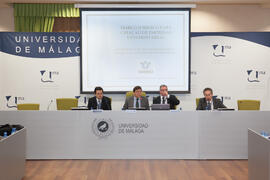 Encuentro de rectores de Brasil, Portugal y España: Creación de empresas de base tecnológica. Edificio del Rectorado. Octubre de 2015