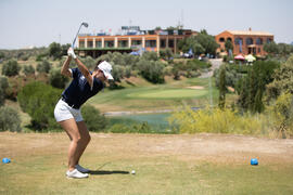 Jugadora de la Universidad de Málaga. Campeonato Europeo de Golf Universitario. Antequera. Junio de 2019