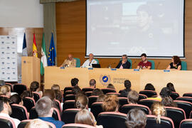 Presentación de la "II Gala Solidaria de Medicina". Edificio del Rectorado. Julio de 2019