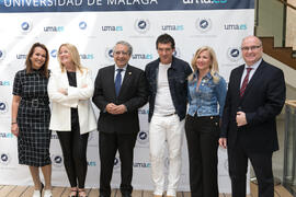 Autoridades. Acto de la Fundación Lágrimas y Favores. Entrega de los Premios de Investigación de la Cátedra de Estudios Cofrades. Rectorado. Abril de 2019
