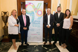 Autoridades. Curso "La agenda para lograr ciudades y comunidades sostenibles". Cursos de Verano de la Universidad de Málaga. Málaga. Julio de 2019