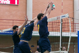 Partido UCAM - Universidad de Almería. Campeonato de España Universitario de Voleibol. Complejo Polideportivo Universitario. Abril de 2018