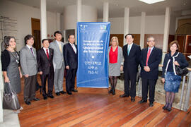 Inauguración de la oficina de la Universidad de Incheón. Rectorado. Abril de 2011