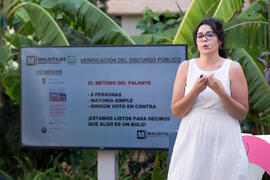 "Dialogando" con Clara Jiménez. Facultad de Ciencias de la Comunicación. Mayo de 2019