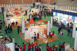 Jornadas de Puertas Abiertas de la Universidad de Málaga. Complejo Polideportivo Universitario. Abril de 2008