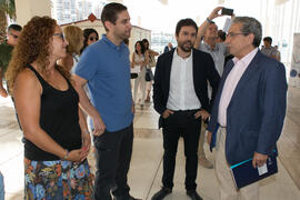 Llegada de autoridades. Presentación institucional del I curso de verano "Mares de Andalucía". Puerto de Málaga. Julio de 2018
