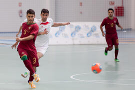 Partido Portugal contra Irán. 14º Campeonato del Mundo Universitario de Fútbol Sala 2014 (FUTSAL). Antequera. Julio de 2014