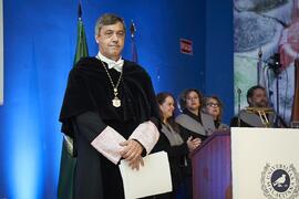 Teodomiro López Navarrete. Toma de posesión del Rector de la Universidad de Málaga y su equipo de gobierno. Paraninfo. Marzo de 2024