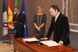 Toma de posesión del equipo de gobierno de la Universidad de Málaga. Rectorado. Enero de 2012