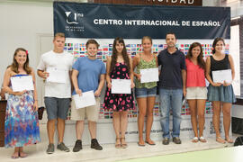 Graduación del alumnado del CIE de la Universidad de Málaga. Centro Internacional de Español. Julio de 2015