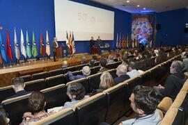 Intervención de José Ángel Narváez. Toma de posesión de nuevos catedráticos y profesores titulares de la Universidad de Málaga. Paraninfo. Noviembre de 2023