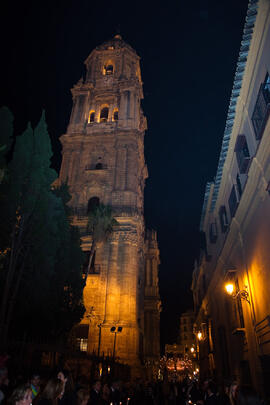 Procesión Magna Mariana con motivo del "Mater Dei". Centro histórico de Málaga. Septiembre de 2013