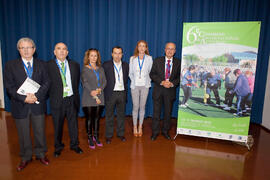 Foto de grupo. 6º Congreso Internacional de Actividad Física Deportiva para Mayores. Escuela Técnica Superior de Ingeniería de Telecomunicaciones y de Informática. Marzo de 2015