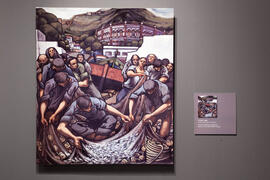 Exposición "Eugenio Chicano. Murales". Sala de exposiciones del Edificio del Rectorado. Octubre de 2011