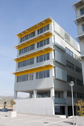 Edificio The Green Ray (El Rayo Verde). Campus de Teatinos. Abril de 2015