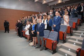 Asistentes a la Apertura del Curso Académico 2016/2017 de la Universidad de Málaga. Salón de actos de la Escuela de Ingenierías Industriales. Septiembre de 2016