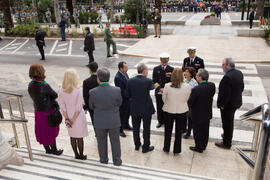 Llegada de autoridades. XXV Cumbre Hispano-Francesa. Edificio del Rectorado. Febrero de 2017