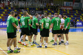 Partido Universidad de Málaga - Universidad de Rzeszow. Categoría masculina. Campeonato Europeo Universitario de Balonmano. Antequera. Julio de 2017