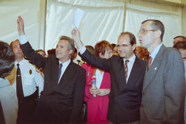 Inauguración del Salón Internacional del Estudiante. Málaga. Mayo de 1998