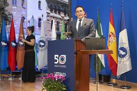 José Carlos Gómez Villamandos. Apertura del Curso Académico 2023/2024 de la Universidad de Málaga. Paraninfo. Septiembre de 2023