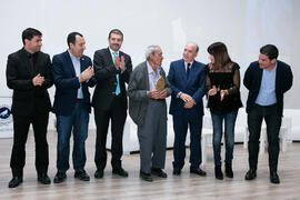 Entrega del premio CIMA 2017 a Francisco Contreras, "Súper Paco". Inauguración del 7º Congreso Internacional de Actividad Física Deportiva para Mayores. Escuela Técnica Superior de Ingeniería de Telecomunicaciones y de Informática. Noviembre de 2017