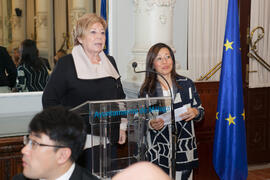 Celia Villalobos en la cena de inauguración de la X Tribuna España - Corea. Ayuntamiento de Málaga. Octubre de 2015