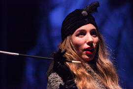 Susanna Pauw. Ensayos para la Gala Inaugural de la XXIV edición de Fancine de la Universidad de Málaga. Teatro Cervantes. Noviembre de 2014
