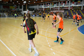 Partido Universidad Radboud - Universidad de Colonia. Categoría femenina. Campeonato Europeo Universitario de Balonmano. Antequera. Julio de 2017