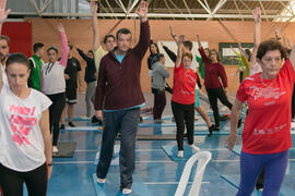 Taller de pilates e hipopresivos. 7º Congreso Internacional de Actividad Física Deportiva para Mayores. Escuela Técnica Superior de Ingeniería de Telecomunicaciones y de Informática. Noviembre de 2017