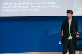 Conferencia inaugural del curso 2018-2019 de la Escuela Técnica Superior de Arquitectura de la Universidad de Málaga. Paraninfo. Octubre de 2018