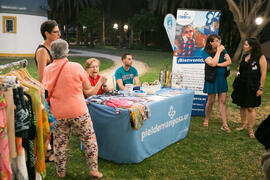 Ambiente en torno al espectáculo benéfico en los Cursos de Verano de la Universidad de Málaga. Marbella. Julio de 2018