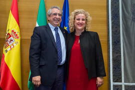 Toma de Posesión de Dolores Madrid Vivar como nueva profesora titular del Departamento de Didáctica y Organización Escolar de la Universidad de Málaga. Edificio del Rectorado. Febrero de 2018