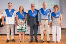 Imposición de becas. Graduación y clausura del curso del Aula de Mayores de la Universidad de Málaga. Campus de Teatinos. Junio de 2018