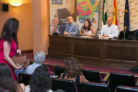 Intervención de Elsa Marina Álvarez en la presentación del curso "La medicina del futuro a debate". Cursos de Verano de la Universidad de Málaga. Málaga. Julio de 2018