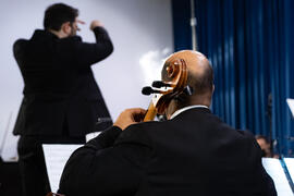 Concierto de Bandas Sonoras de la 30 edición de Fancine de la Universidad de Málaga. Auditorio de la Escuela Técnica de Ingeniería de Telecomunicaciones e Informática. Noviembre de 2020