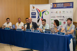 Acto para el sorteo del calendario de competición. Campeonato Europeo Universitario de Balonmano. Antequera. Julio de 2017