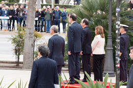 François Hollande, Francisco de la Torre, Susana Díaz y Mariano Rajoy. XXV Cumbre Hispano-Francesa. Edificio del Rectorado. Febrero de 2017